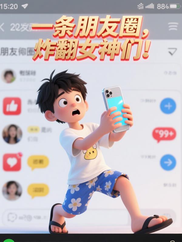 一条朋友圈炸翻女神们
